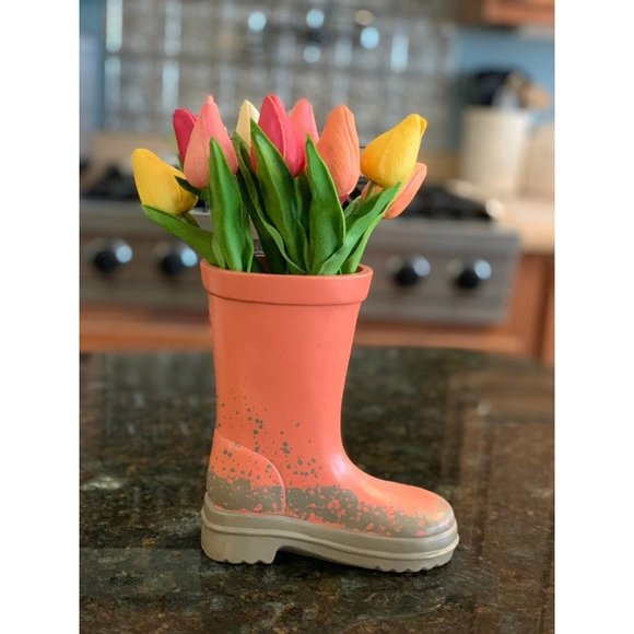 Target Other - Farmhouse Muddy Rain Boot Planter HOME KITCHEN TIERED TRAY 004. Last One